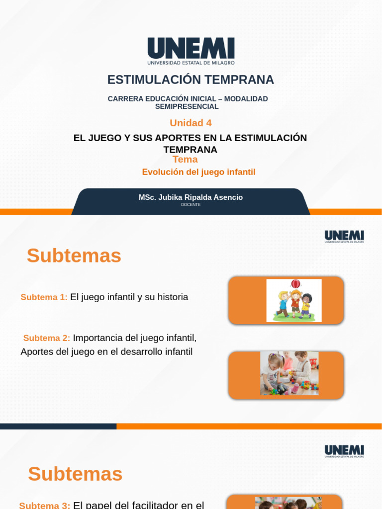 Importancia del Juego en la Educación Infantil | PDF | Educación de la ...