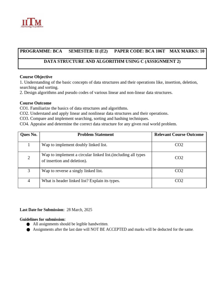 DS Assignment 2 | PDF