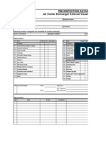 Rbi Inspection Datasheet Air Cooler Exchanger External Visual Inspection Report
