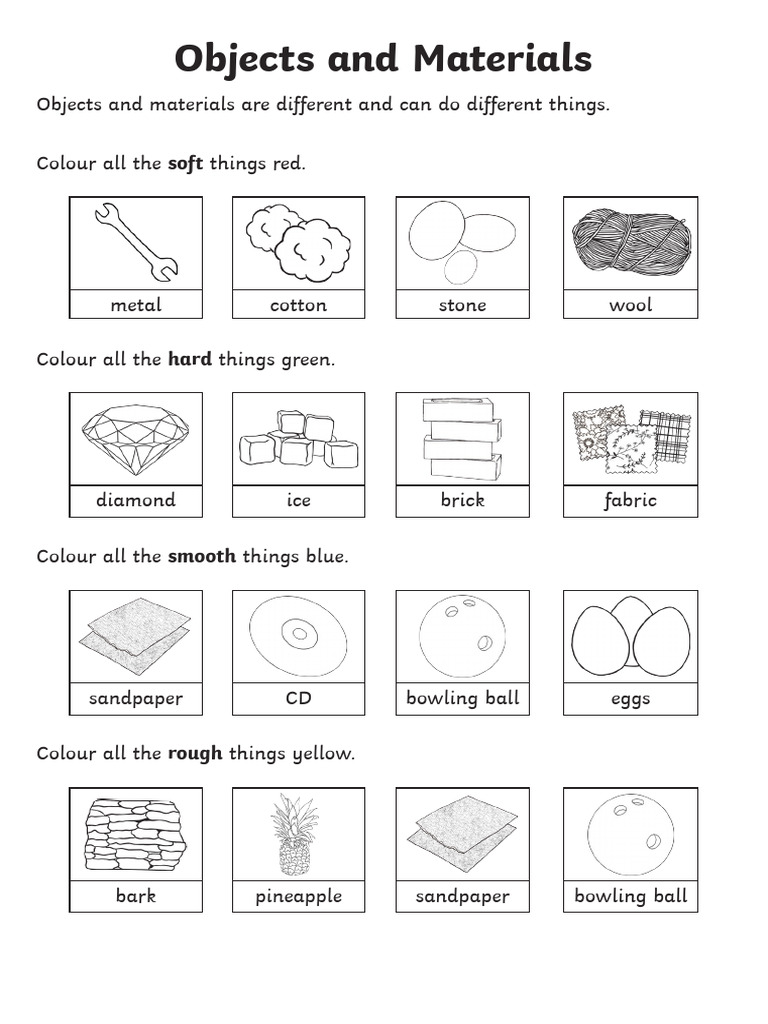Objects and Materials Color Coding Guide | PDF