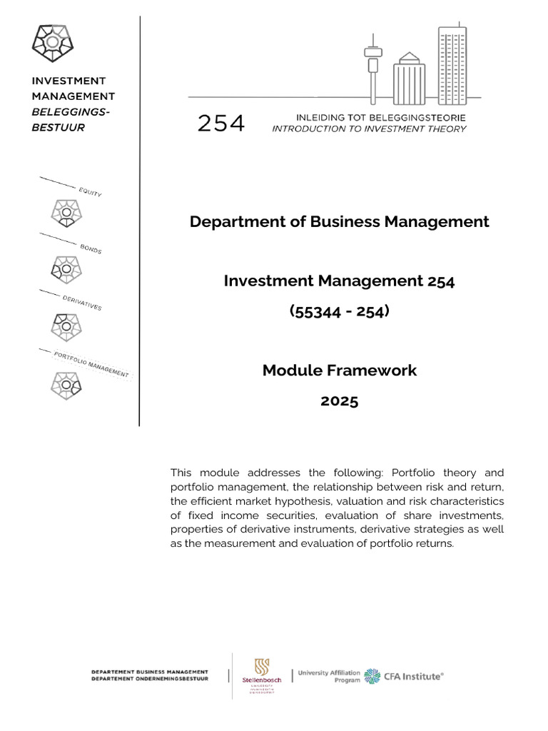 Investment Management Module Overview 2025 | PDF | Quantitative ...