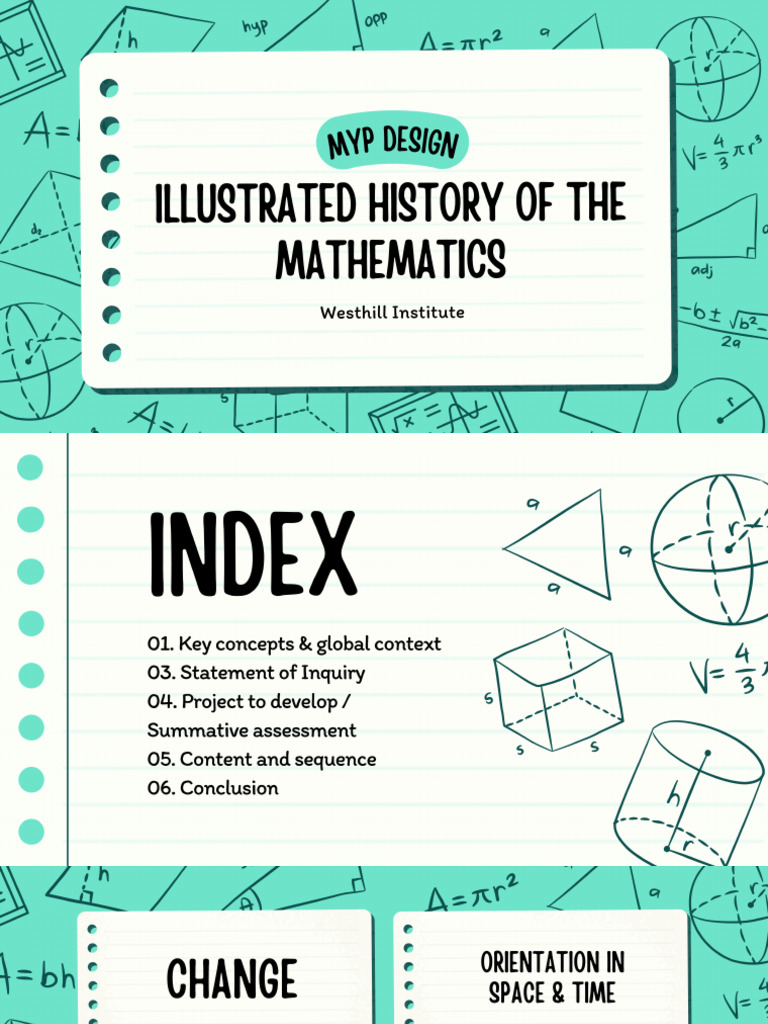 DESIGN Unit 2. Illustrated History of The Mathematics | PDF