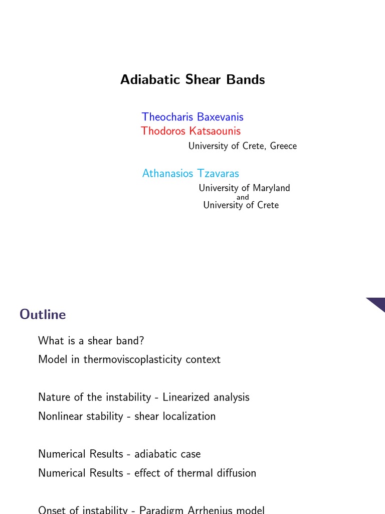 Adiabatic Shear Bands Analysis | PDF | Deformation (Mechanics) | Yield ...