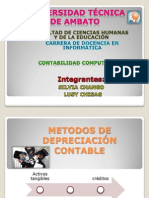 Metodos de Depreciación Contable