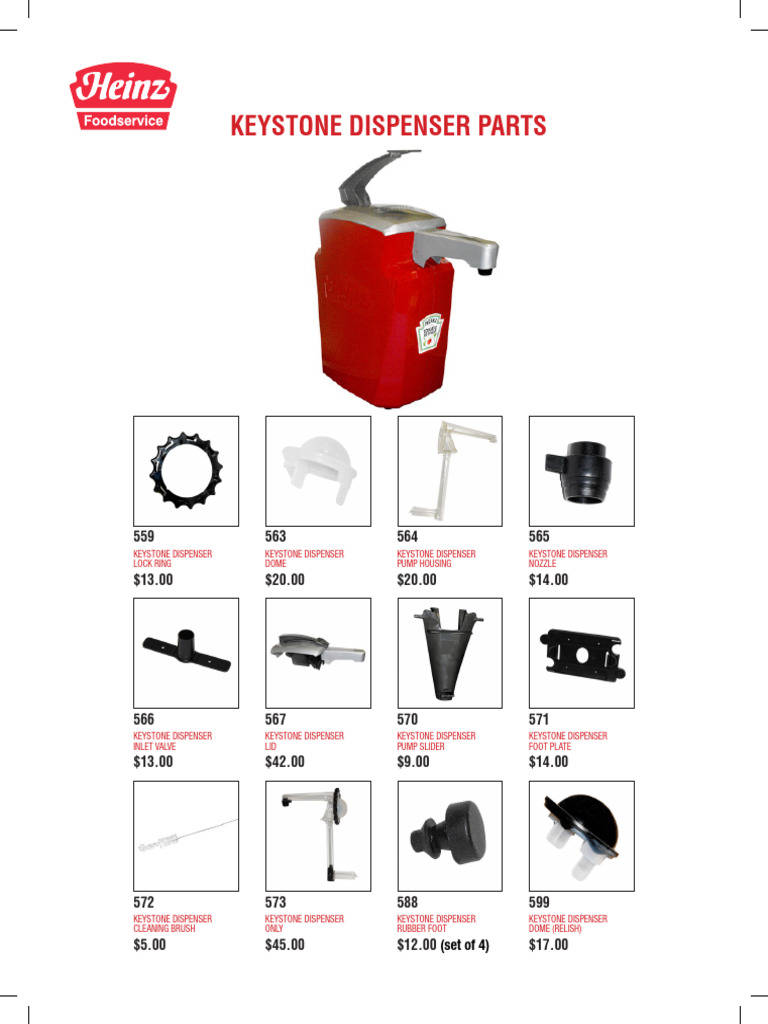 Keystone Dispenser Parts and Prices | PDF