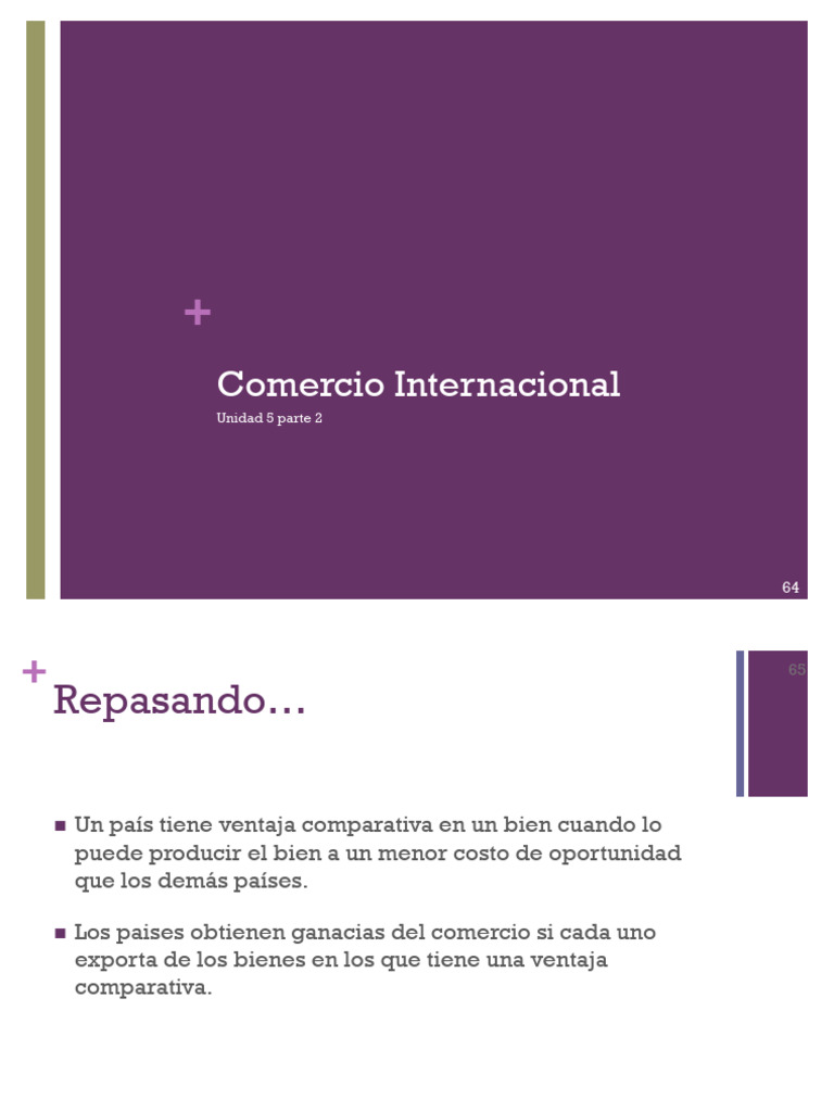 Efectos del Comercio Internacional en Bienestar | PDF | Excedente ...
