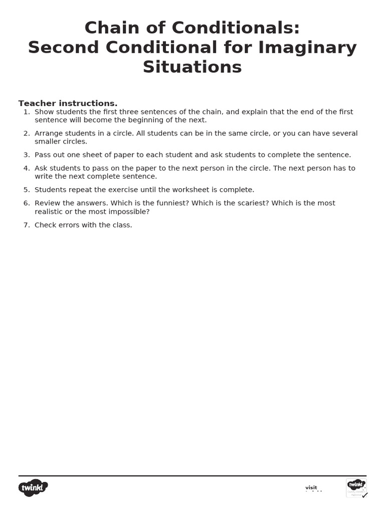 T e 2550361 Conditional Clauses Esl Second Conditional Chain Game Ver 1 ...