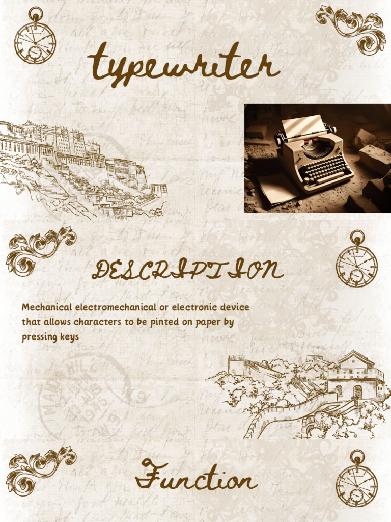 History and Function of Typewriters | PDF