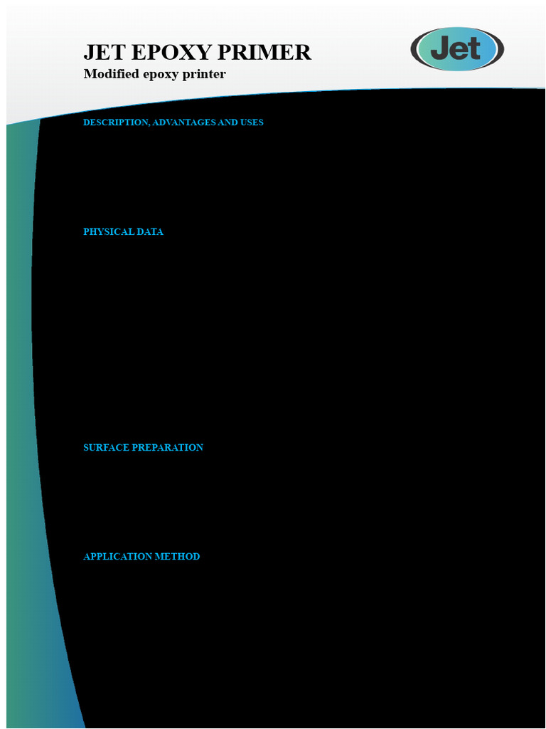 Jet Epoxy Primer | PDF | Epoxy | Paint