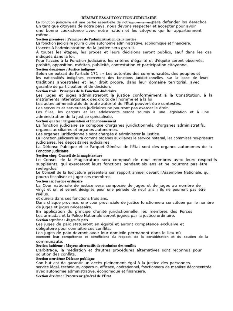 Principes de la Fonction Judiciaire | PDF | Justice | Crime et violence