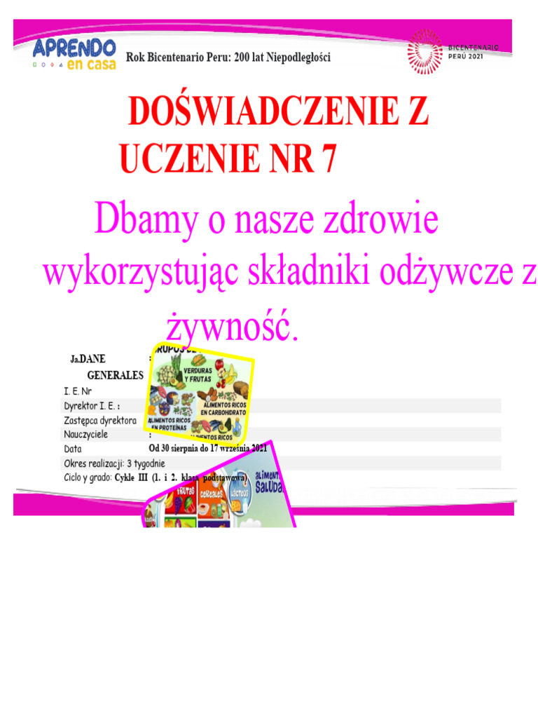Doświadczenie Uczenia Się NR 7 | PDF