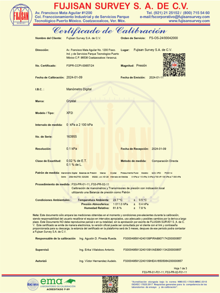 OS_42000_24_FSPR-CCPI_00657_163955 | PDF | Metrología | Calibración