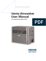 Venta Airwasher User Manual (LW 44, LW 24, LW 14)