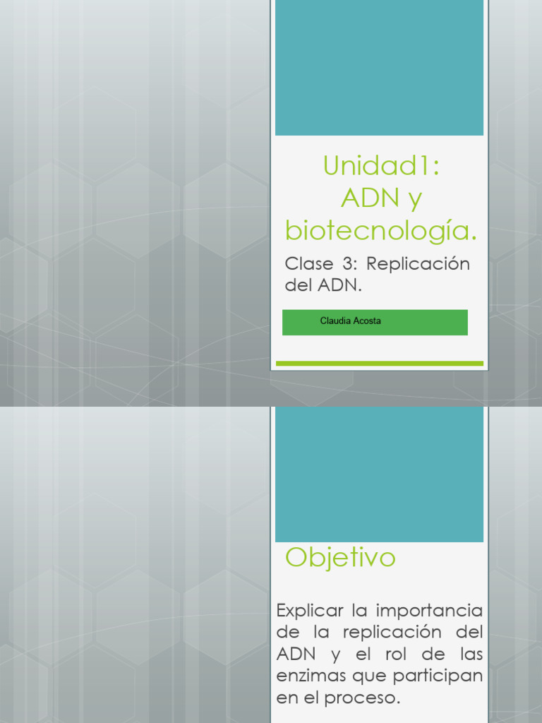 Clase 3 y 4 Replicacio-N ADN | PDF | Replicación De Adn | Adn