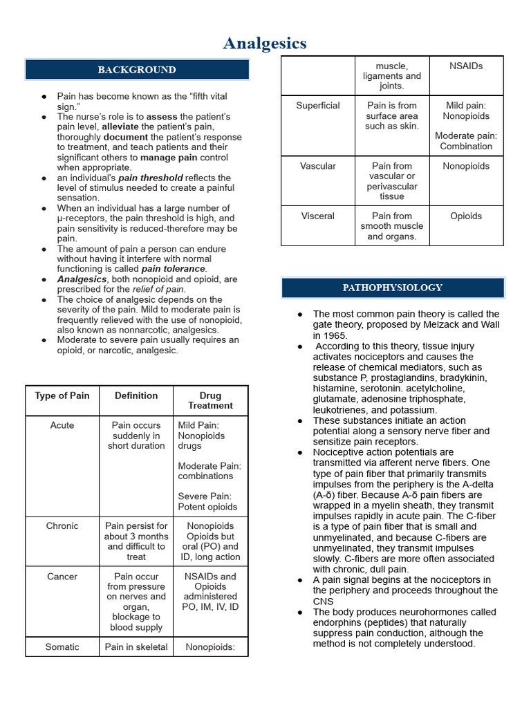Analgesics | PDF | Opioid | Analgesic