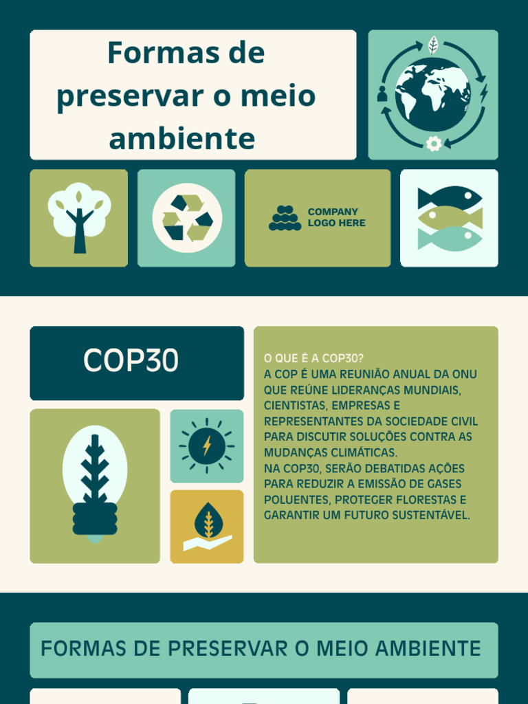 Sustainable Development Goals Sustainability Presentation in Green Blue ...
