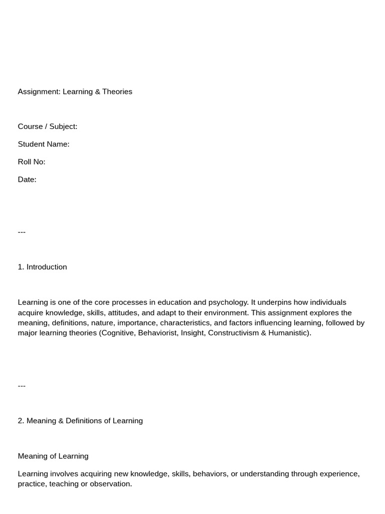 If You Like, I Can Fill Out This Full Assignment ( Six Pages With ...