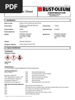 Rust Oleum PTOUCH 2X Deep Blue SDS PDF Occupational Safety And Health