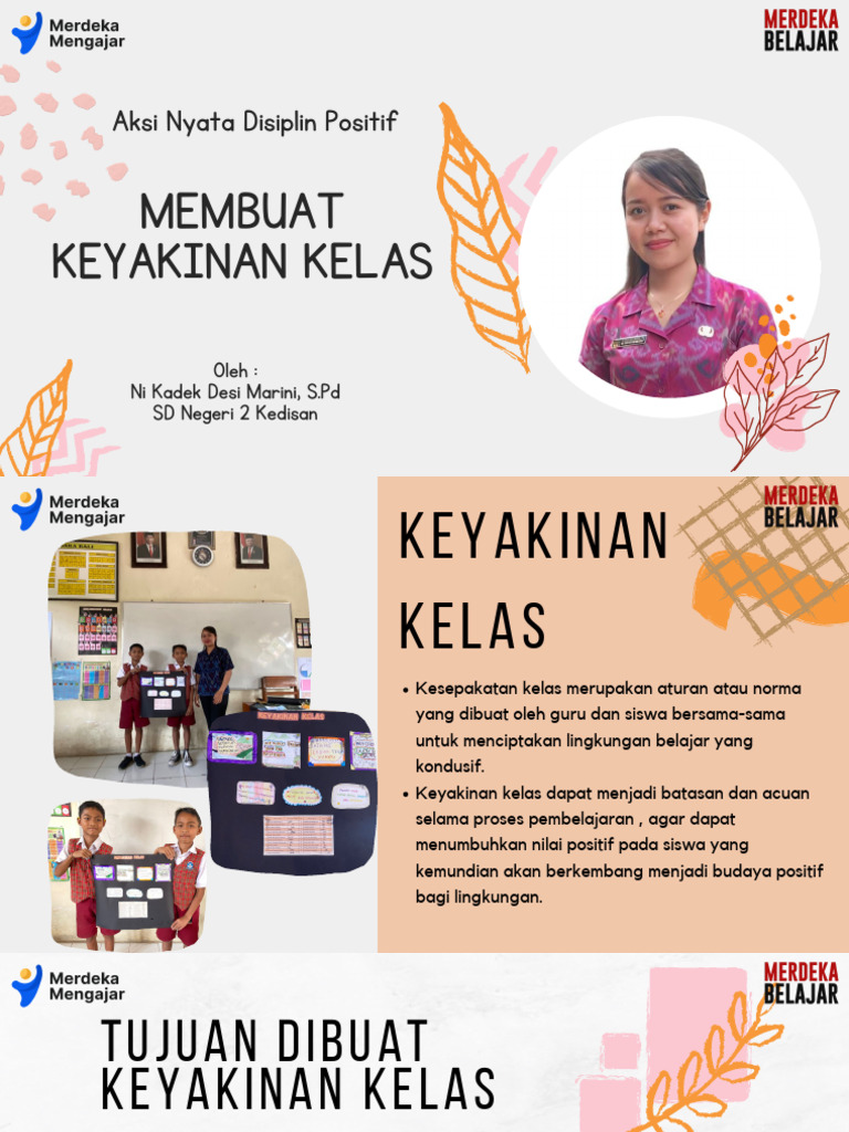 Disiplin Positif Membuat Keyakinan Kelas | PDF