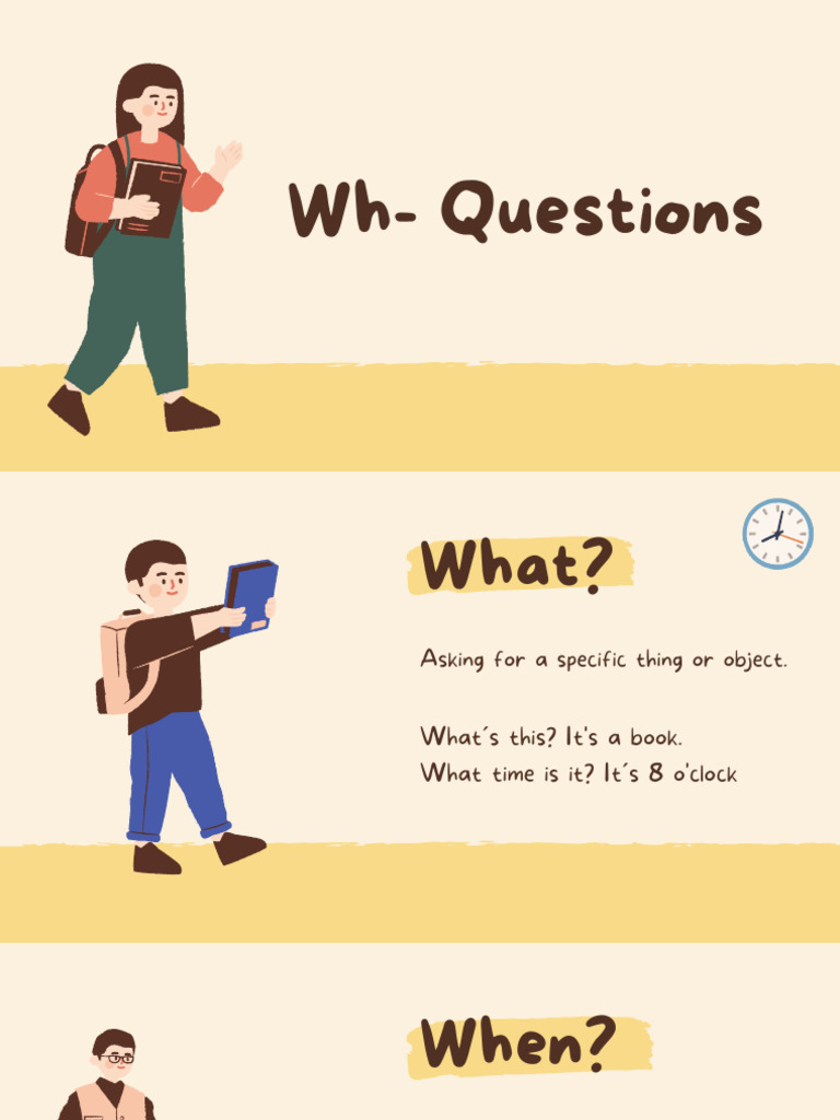 Understanding Wh- Questions in English | PDF