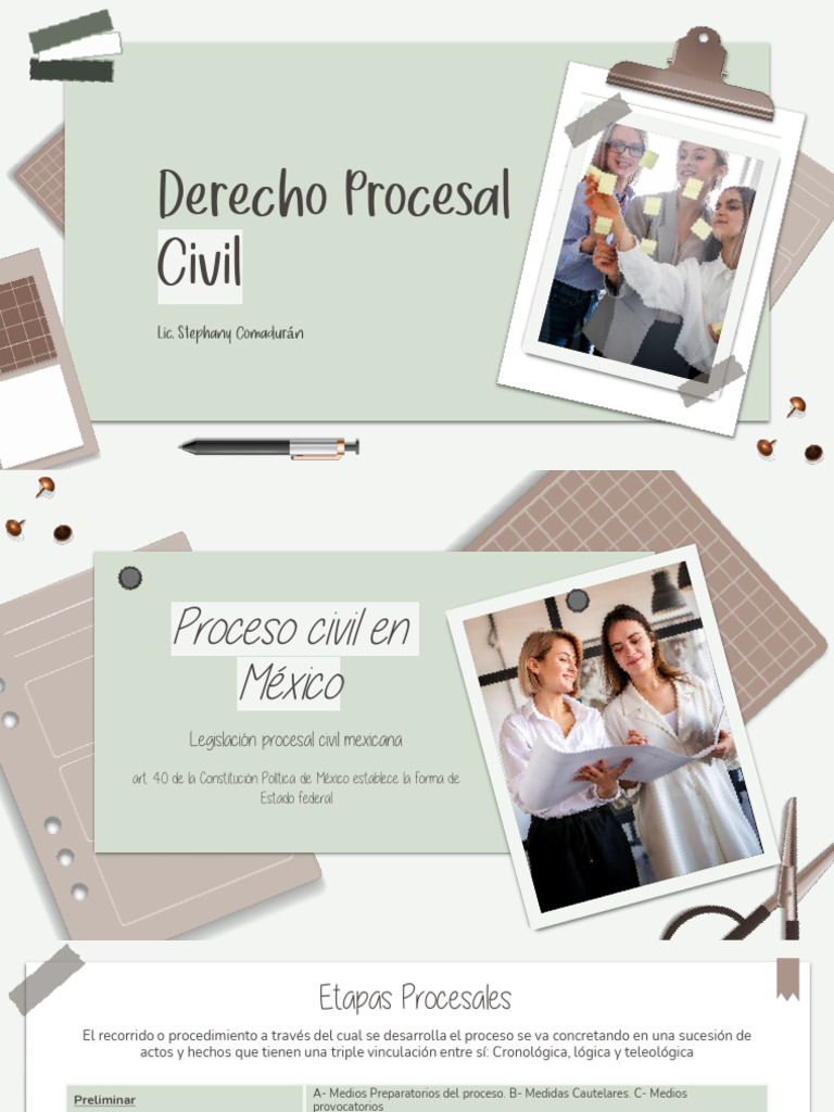 Proceso Civil en México: Etapas y Juicios | PDF | Demanda judicial ...