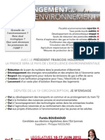 Tract Sur L'environnement. Campagne de Farida BOUDAOUD, Candidate Aux Élections Législatives Dans La 13e Circonscription Du Rhône