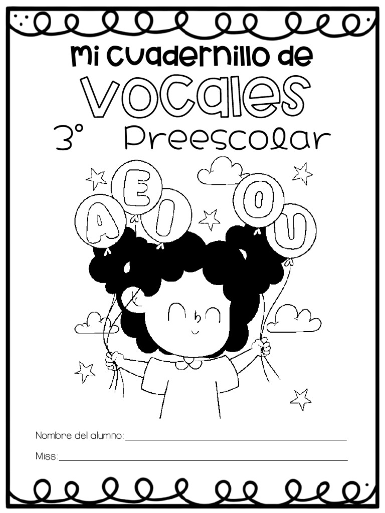 Cuadernillo de Vocales para Niños 3 Años | PDF