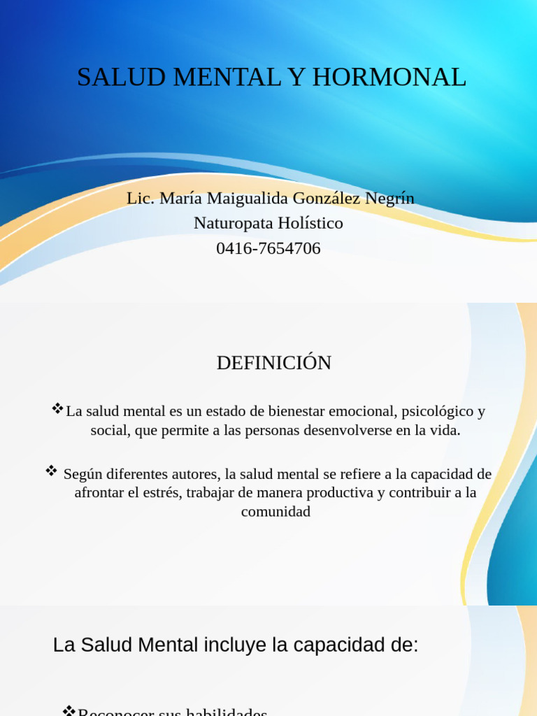 Salud Mental | PDF | Salud mental | Las emociones