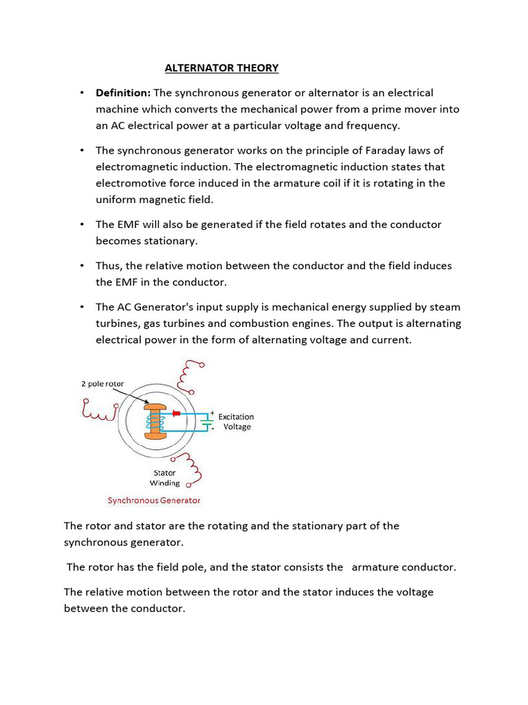 Understanding Alternator Theory Basics | PDF | Electric Generator ...