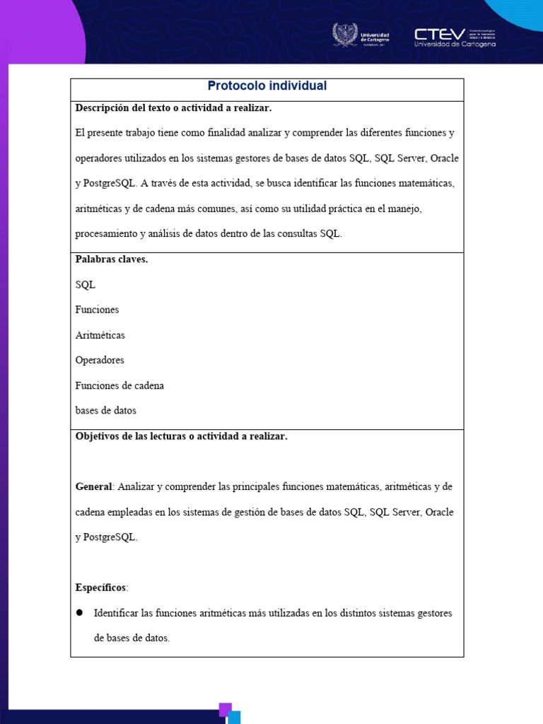 Funciones y Operadores en SQL | PDF | Bases de datos | SQL