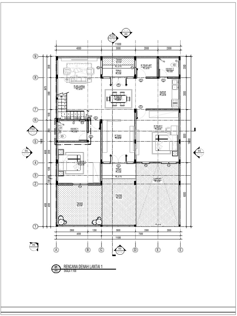 Denah LT 1 | PDF