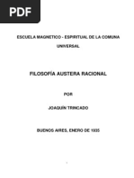 Filosofía Austera Racional Joaquín Trincado