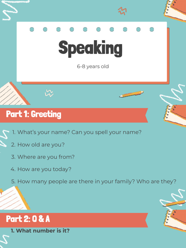 Speaking Placement Test | PDF