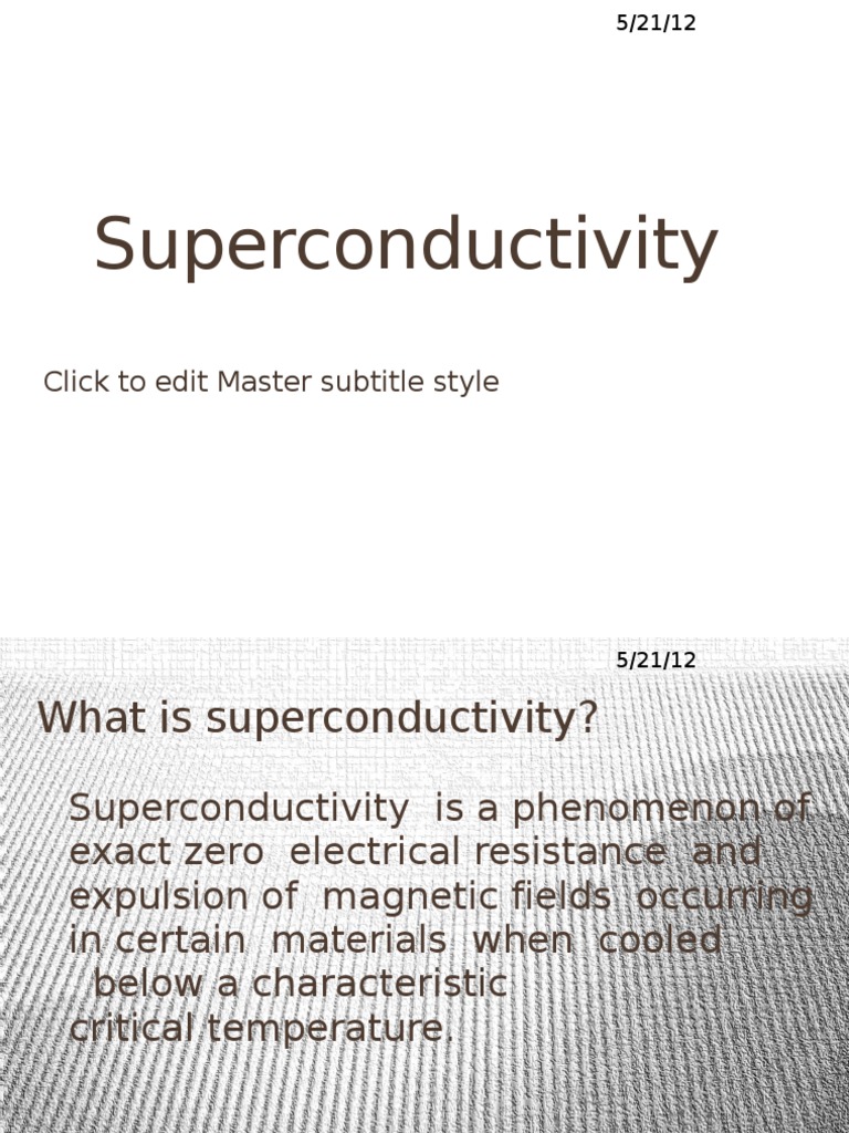 Understanding Superconductivity Basics | PDF | Superconductivity | Electron