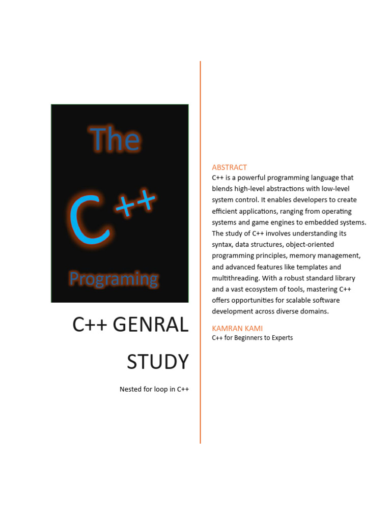 C++ For Bigenner To Expert Cource | PDF | C++ | Class (Computer ...