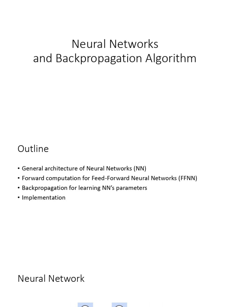 Neural Networks and Backpropagation Guide | PDF | Applied Mathematics ...