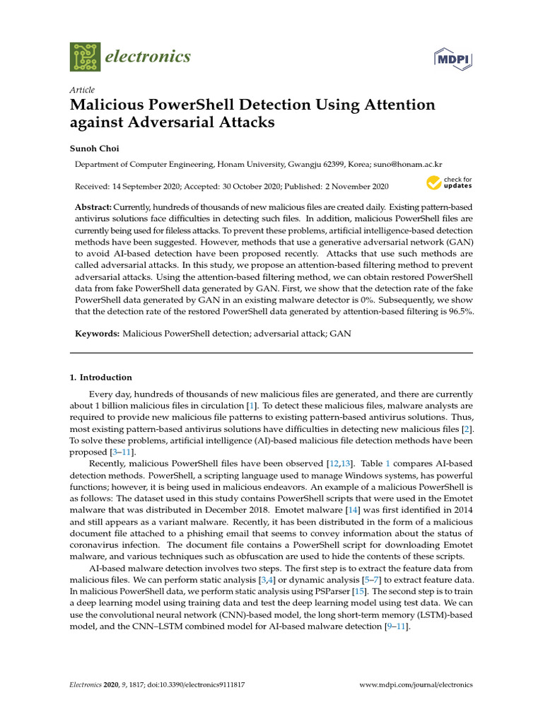 Detecting Malicious PowerShell with Attention | PDF | Malware | Deep ...