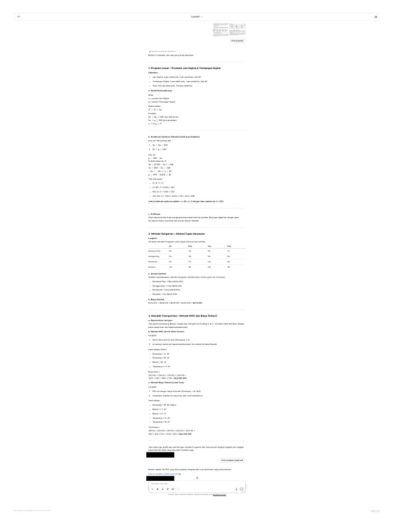 Program Linear Dan Grafik | PDF
