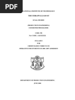 Download BTech Production Engg Syllabus by a4arvin SN943231 doc pdf
