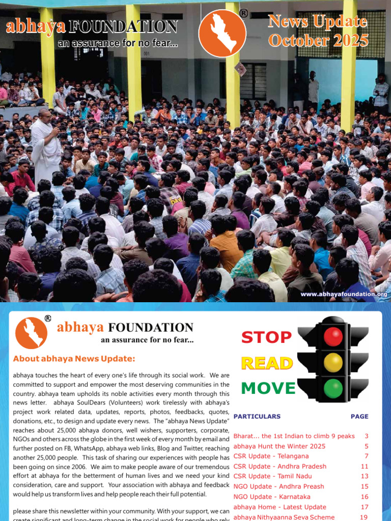 Abhaya News Update - October 2025 | PDF