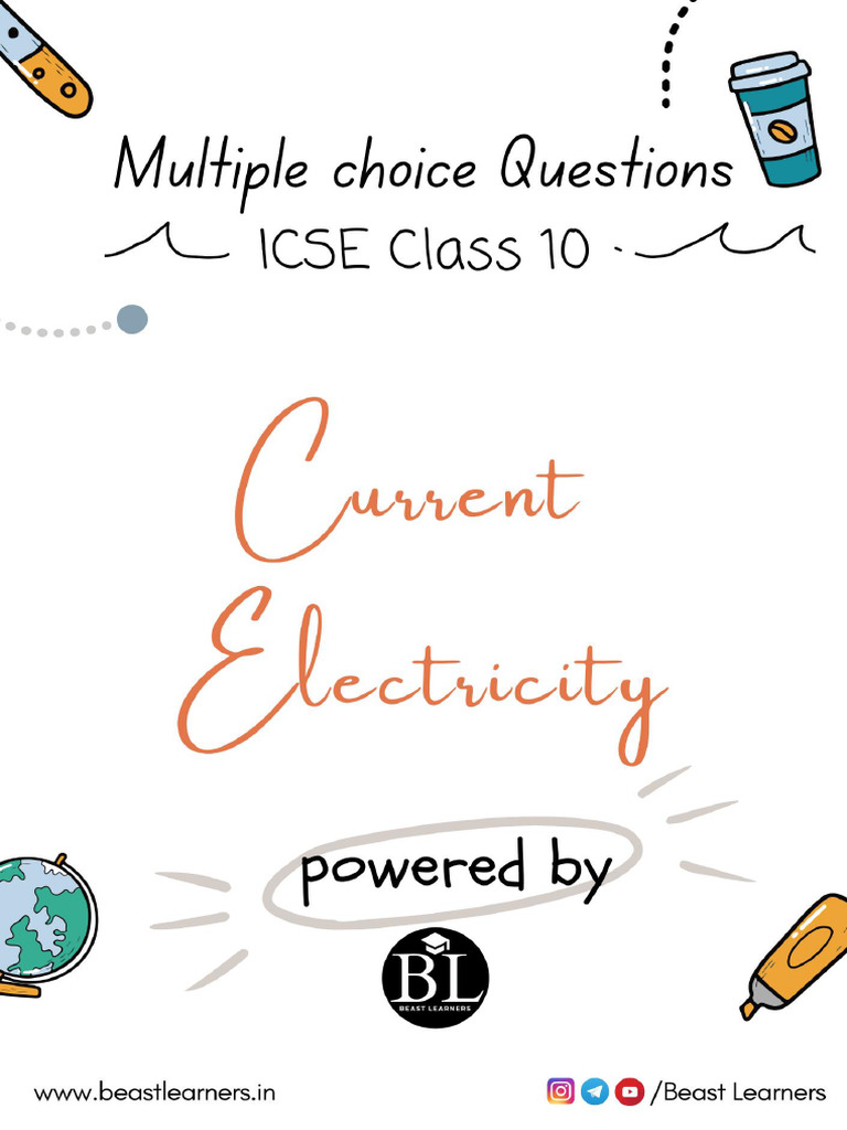 Current Electricity Concepts and Formulas | PDF | Series And Parallel ...