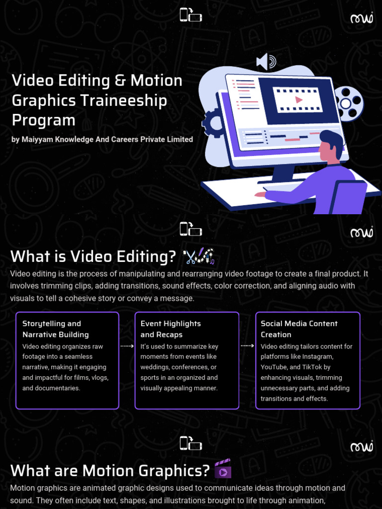 Video Editing & Motion Graphics Course | PDF | Graphics | Editing