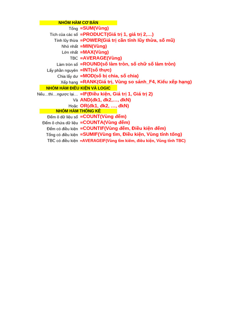 5.4. Bai Tap Excel 1 | PDF