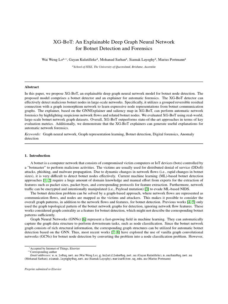 Explainable GNN for Botnet Detection | PDF | Machine Learning | Applied ...