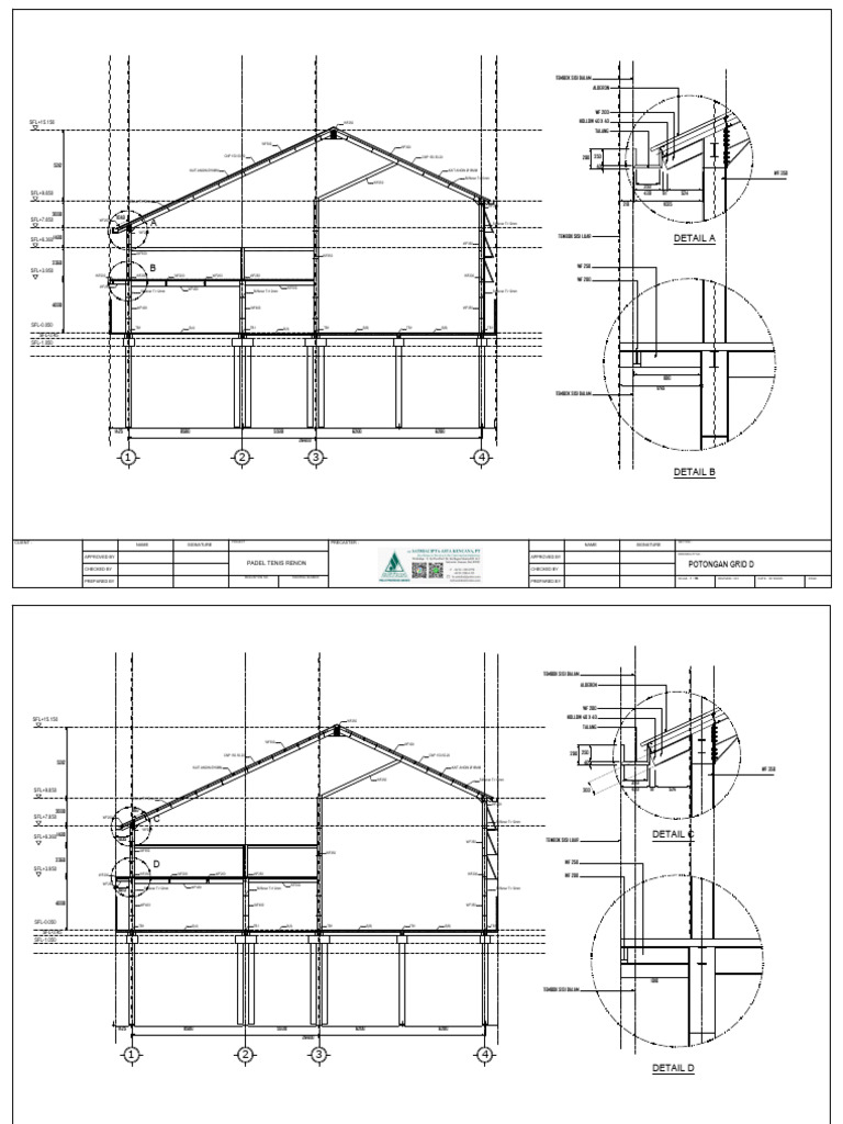 Revisi Detail Balok Dan Rafter | PDF