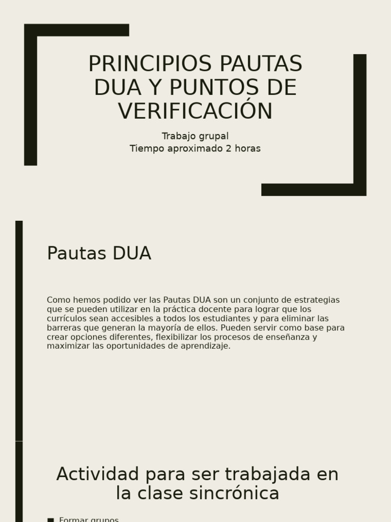 Pautas DUA | PDF