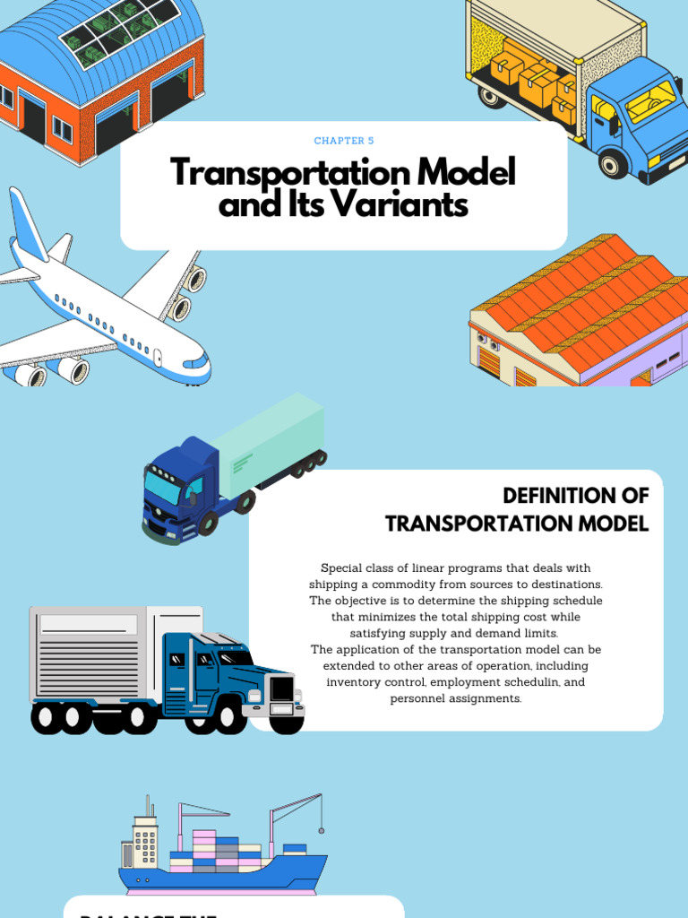 Transportation Model Overview and Applications | PDF | Mathematical ...