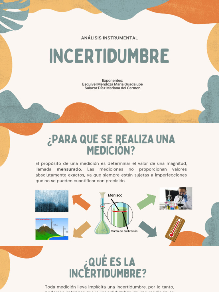 Análisis de Incertidumbre en Mediciones | PDF | Incertidumbre | Medición