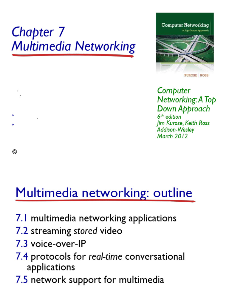 Multimedia Networking Overview | PDF | Session Initiation Protocol ...