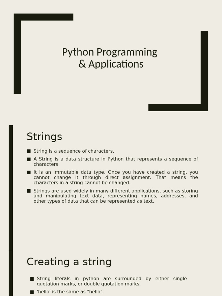 Navttc Python Lecture 3A | PDF | String (Computer Science) | Computer ...